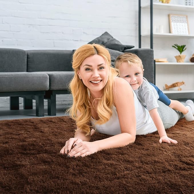 Merelax Soft Modern Indoor Large Shaggy Rug - Image 4