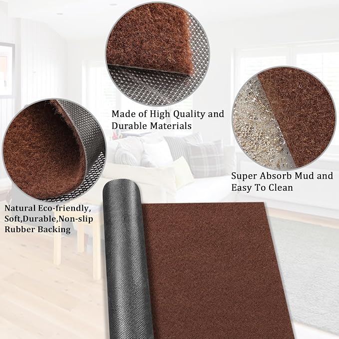 AAZZKANG Blank Doormat Outdoor Entrance Non Slip Front Door Mat 2-Pack Ultra - Image 7