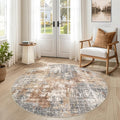 DMOYEST 5ft Round Area Rug Living Room Rugs by DMOYEST