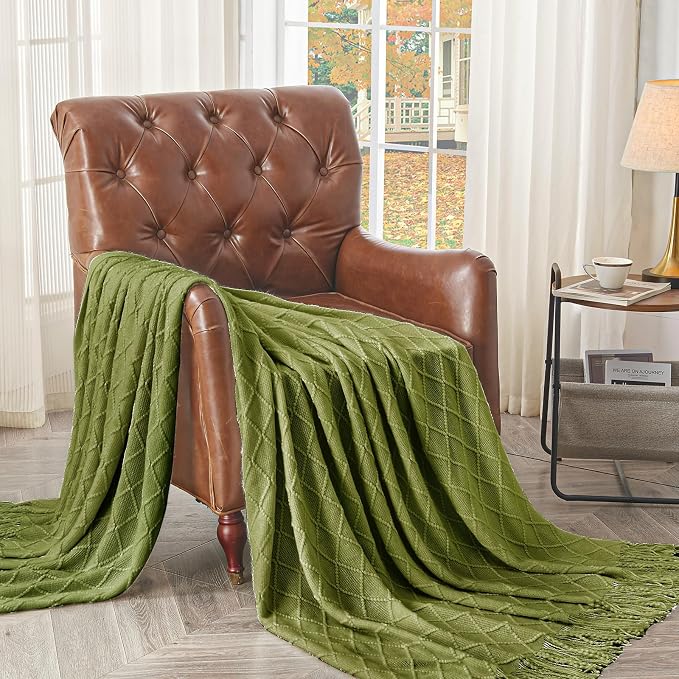inhand Knitted Throw Blanket for Couch and Bed, Soft Living Room Home Decor - Image 2