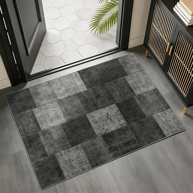 LIANLAM 2x3 Washable Entryway Rug, Non-Slip Indoor Door Mat - Image 2
