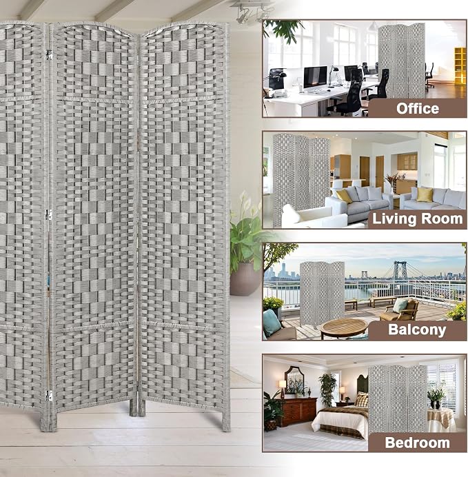 Rose Home Fashion 6 ft Tall Room Divider, Room Dividers and Folding Privacy - Image 6