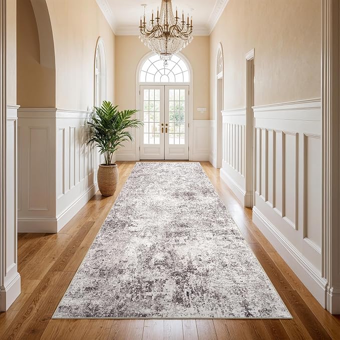 4x10 Washable Hallway Runner Rug by Puino