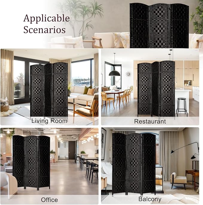 Rose Home Fashion 6 ft Tall Room Divider, Room Dividers and Folding Privacy - Image 7