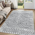 Wonnitar Moroccan Gray Area Rugs by Wonnitar