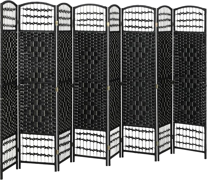 HOMCOM 8 Panel Room Divider, Folding Privacy Screen, 5.6' Room Separator by HOMCOM