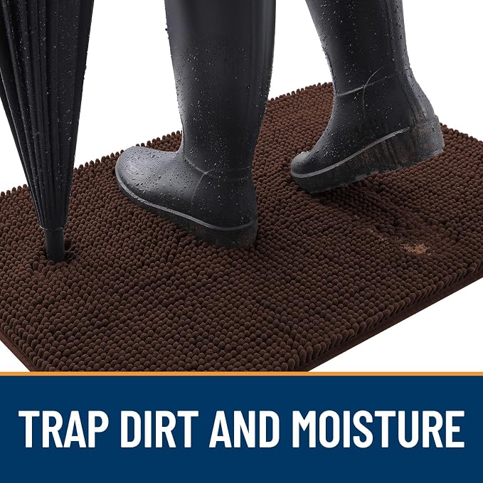 OLANLY Dog Door Mat for Muddy Paws 44x32, Absorbs Moisture and Dirt, Absorbent - Image 2