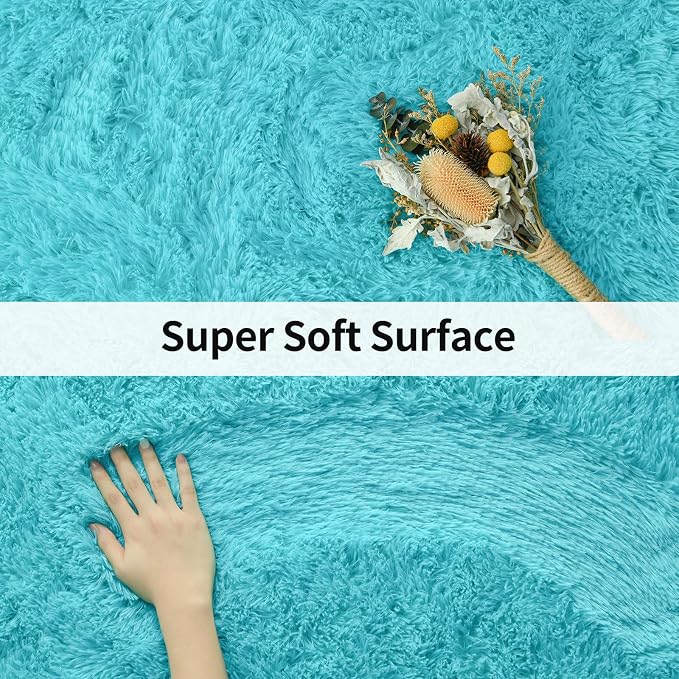 Merelax Modern Soft Fluffy Large Shaggy Rug - Image 6