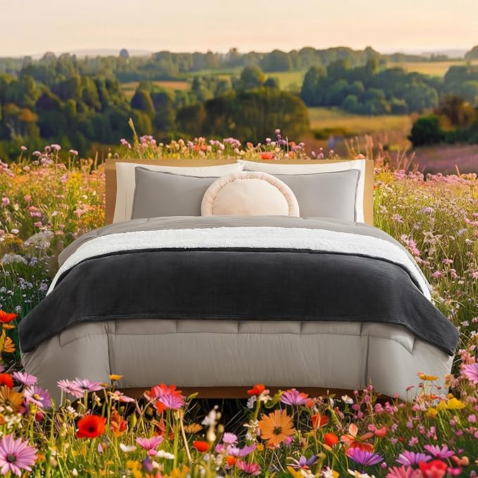 UGG Nita Full/Queen Blanket, Cozy Soft Queen Bedding, Plush Fleece Blanket - Image 2