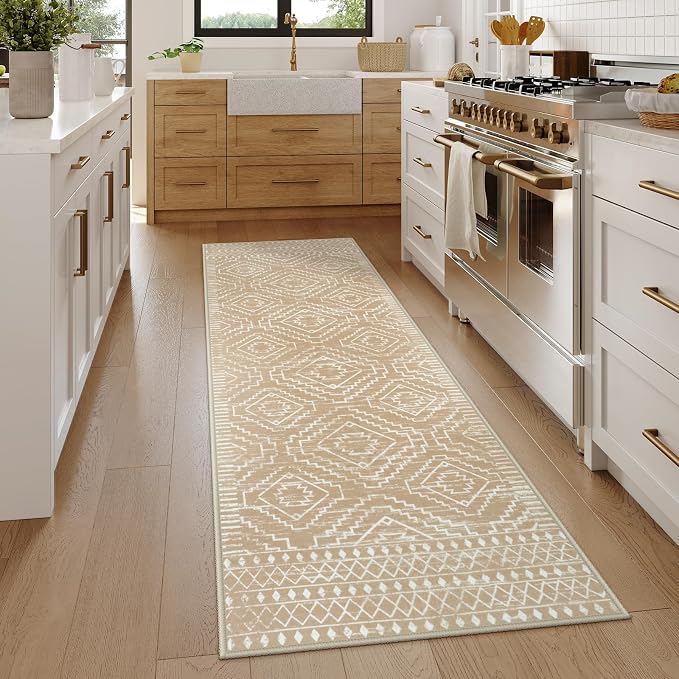 Wonnitar Washable Kitchen Runner Rug 2x6, Moroccan Runners - Image 2