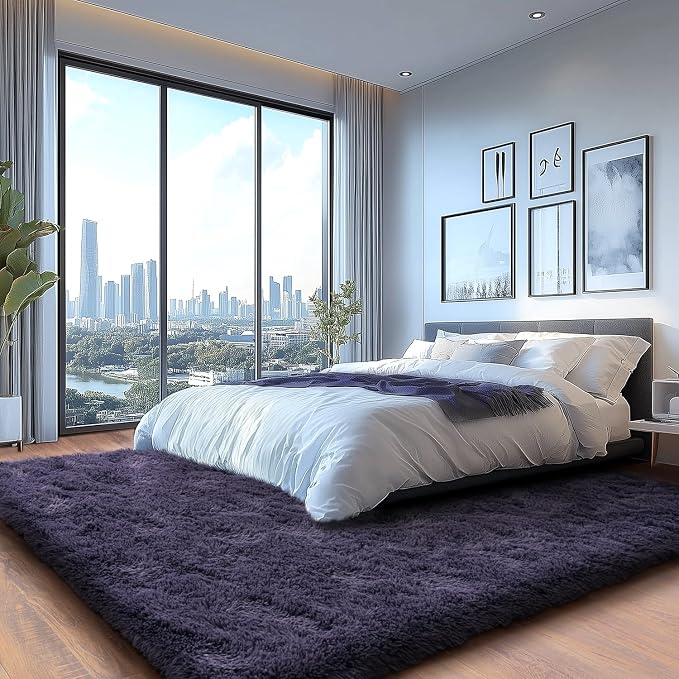 Extra Large 9x12 Feet Fuzzy Rug Fluffy Rug - Image 3