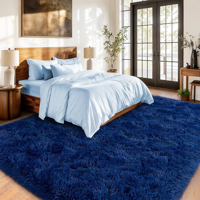 Shag Area Rugs for Living Room, Soft Fuzzy Plush Rugs, Upgrade Anti-Skid Modern - Image 5