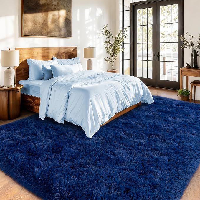 Shag Area Rugs for Living Room, Soft Fuzzy Plush Rugs, Upgrade Anti-Skid Modern - Image 5