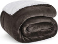 Bedsure GentleSoft Sherpa Fleece Throw Blanket by BEDSURE