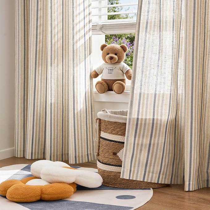 jinchan Colorful Linen Curtains - Image 4