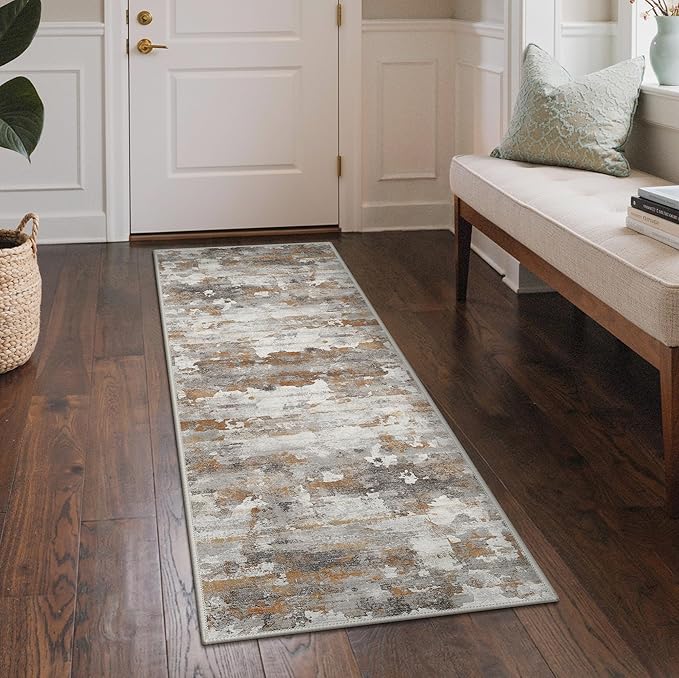 GENIMO Washable Rugs 2'6"x6 Runner Rugs - Image 2