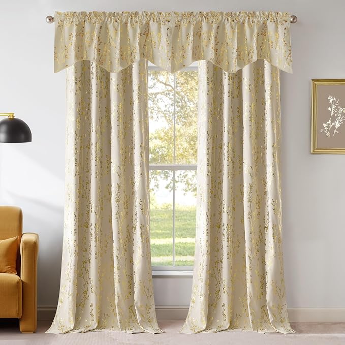 NICETOWN Blackout Light Beige Kitchen Valances Decor - Image 7
