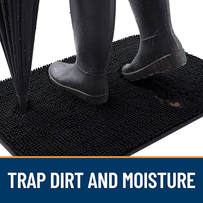 OLANLY Dog Door Mat for Muddy Paws 36x24, Absorbs Moisture and Dirt, Absorbent - Image 2