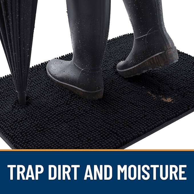 OLANLY Dog Door Mat for Muddy Paws 70x24, Absorbs Moisture and Dirt, Absorbent - Image 2