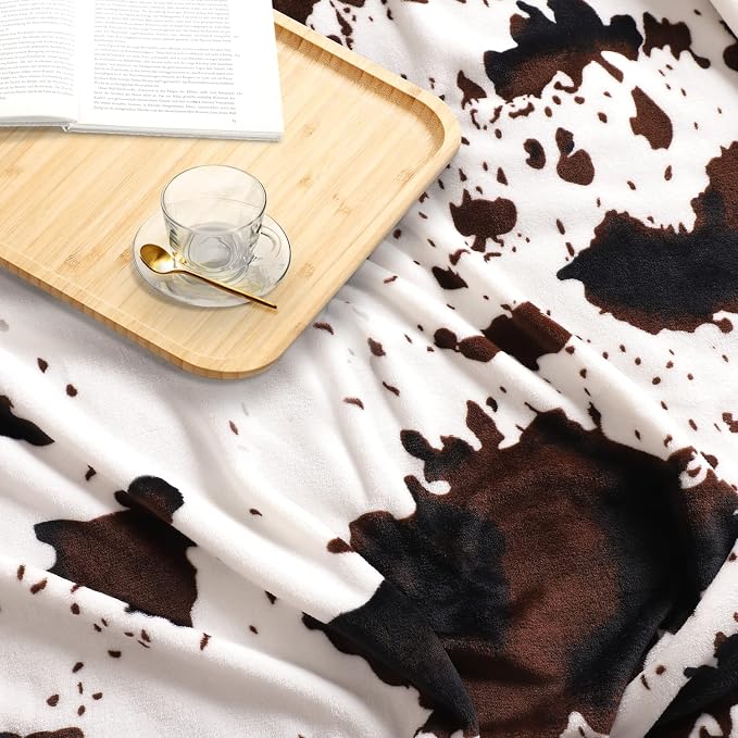 Soft Cow Print Blanket, Ultra Cozy Cow Throw Blanket - Image 6