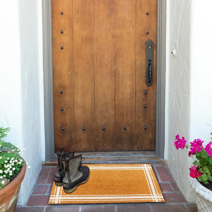 KAF Home Coir Doormat with Heavy-Duty, Weather Resistant, Non-Slip PVC Backing - Image 4
