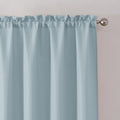 Chyhomenyc Bennet Aqua with Greenish Tone Curtains 84 Inches Long 2 Panels by Chyhomenyc