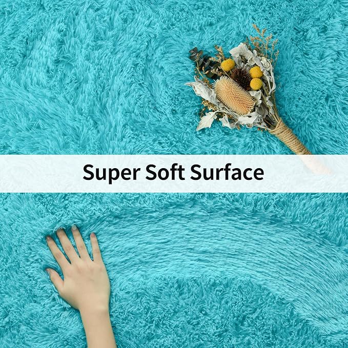 Merelax Modern Soft Fluffy Small Shaggy Rug - Image 4