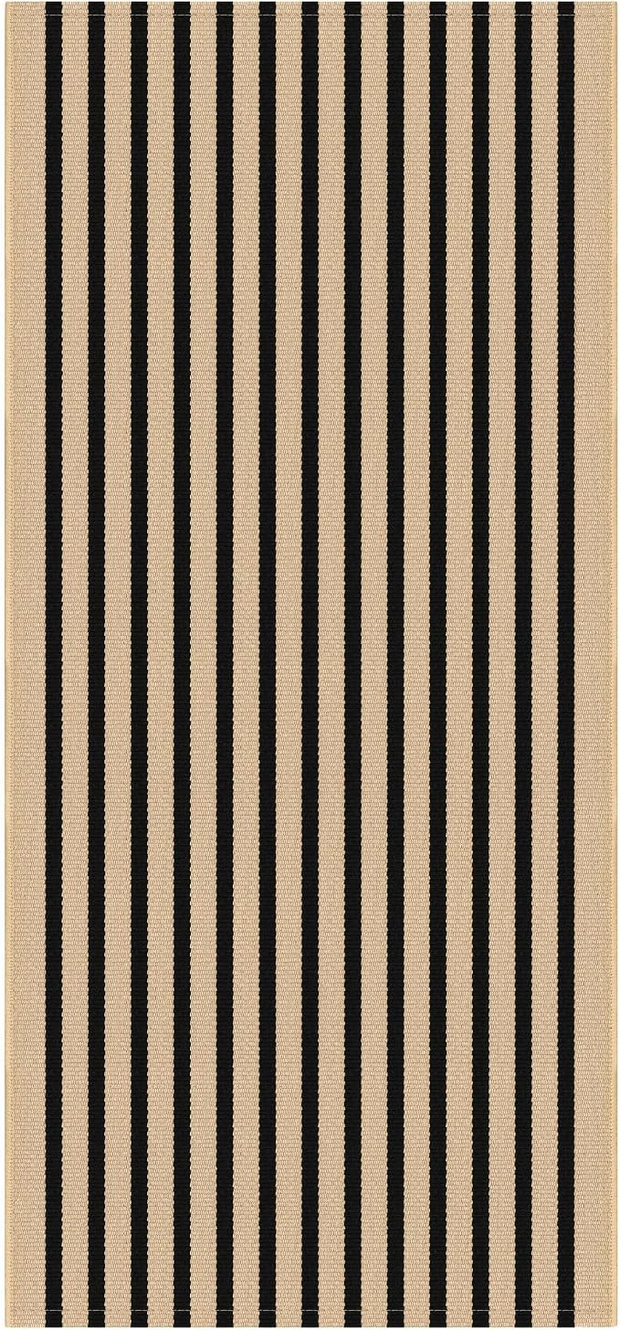 IOHOUZE Striped Area Rug 2'x4.3' Front Door Rugs Small Washable Area Rug - Image 8