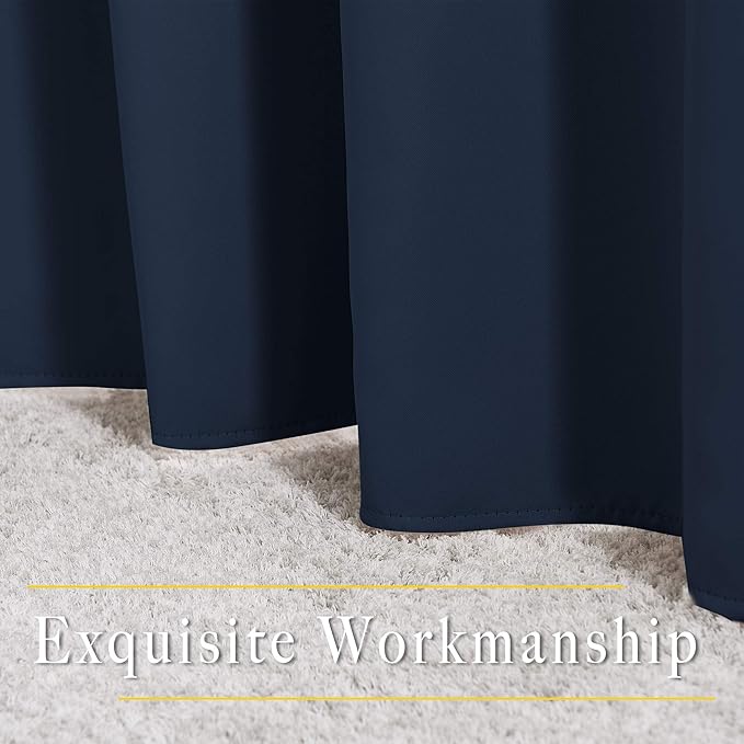 NICETOWN Blackout Navy Blue Curtains - Image 6
