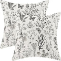 AEIOAE Spring Pillow Covers 24x24 Inch Set of 2, Seasonal Floral Outdoor by AEIOAE