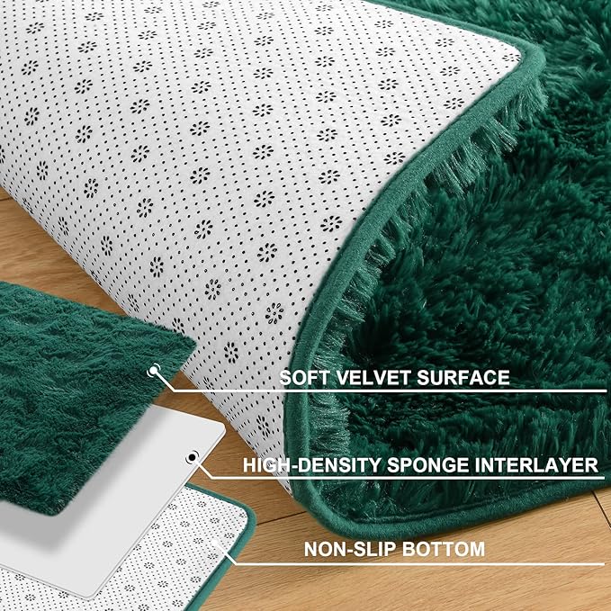 Merelax Soft Modern Indoor Shaggy Area Rug - Image 3