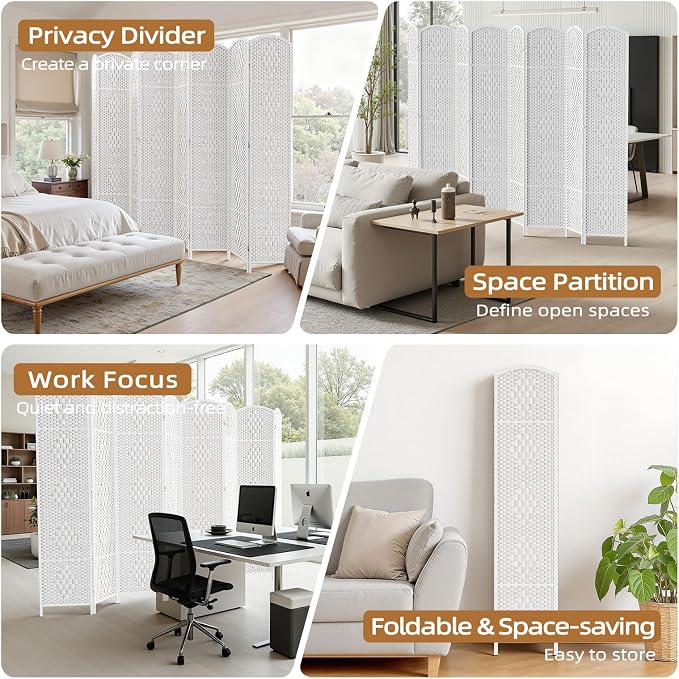 HALLYBEE Room Divider for Space Separation, Room Dividers and Folding Privacy - Image 7