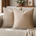 GIGIZAZA Decorative Throw Pillow Covers 20x20, Velvet Sofa Boho Cushion Pillows by GIGIZAZAFocusingonhomedecoration