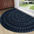 RORA Half Circle Door Mat Front Door Mat Outside Entrance Welcome Mats Outdoor by RORA