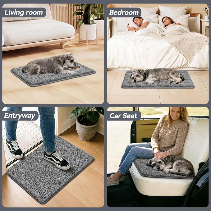 Bcoimo Super Absorbent Dog Door Mat, Pet Rugs - Image 6