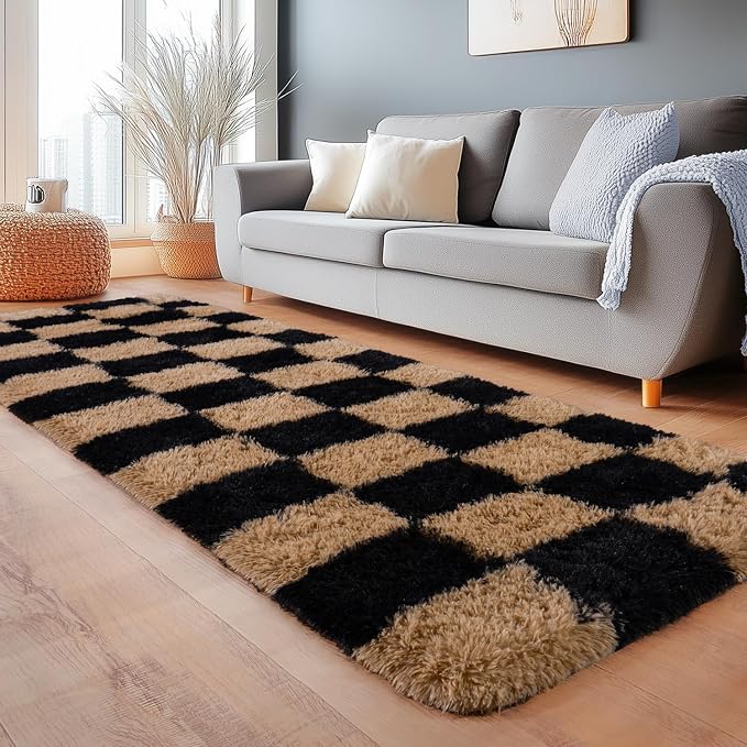 Fluffy Area Rugs for Living Room, Soft Shaggy Carpets for Living Room, Upgrade - Image 2