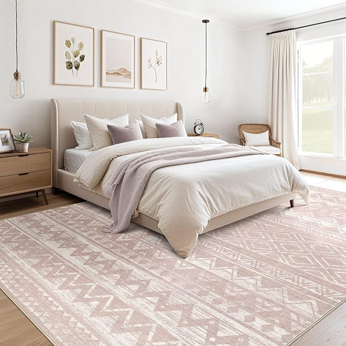 cotiled 5x8 Area Rug Living Room: Washable Boho Rugs - Image 3