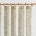 jinchan Floral Curtains 90 Inch Length Mustard Yellow Flower Linen Farmhouse by JINCHAN