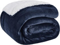 Bedsure GentleSoft Sherpa Fleece Throw Blanket by BEDSURE