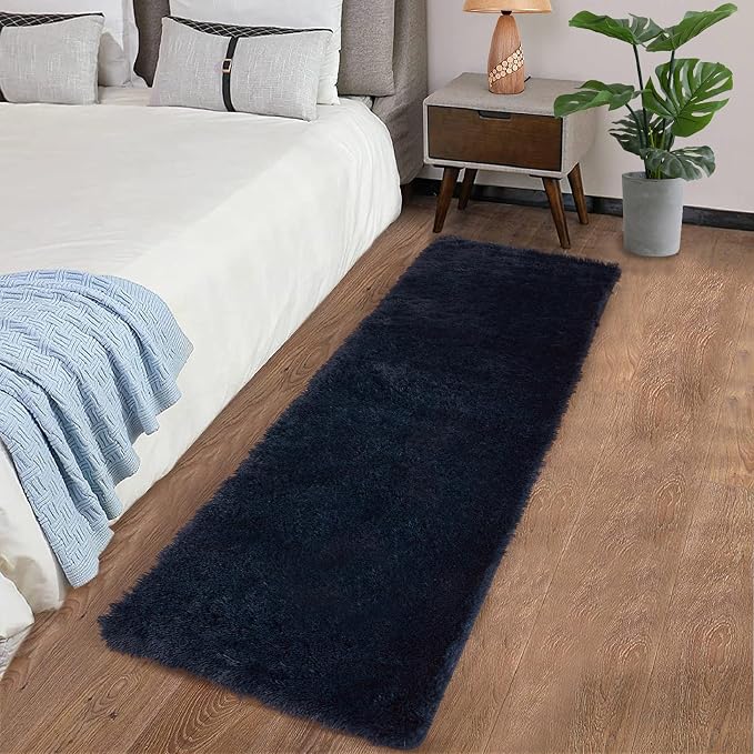 CAROMIO Runner Rug for Bedroom Living Room 2x6 Feet, Shag Fluffy Area Rugs Soft - Image 7