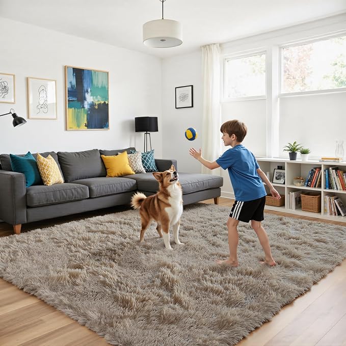 yongyangjuxin Fluffy Rug Shaggy Area Rug, Large Shag Area Rugs - Image 5