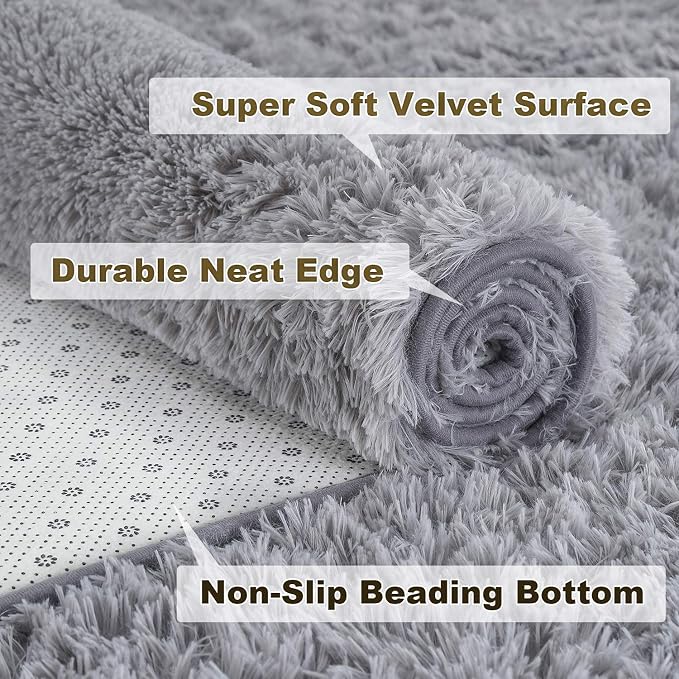 Merelax Soft Modern Indoor Shaggy Area Rug - Image 3