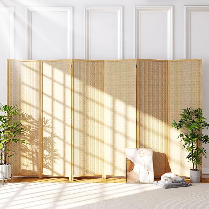 JOSTYLE Room Divider Folding Privacy Screen, 6 Panel Room Divider Screen - 6 by Jostyle