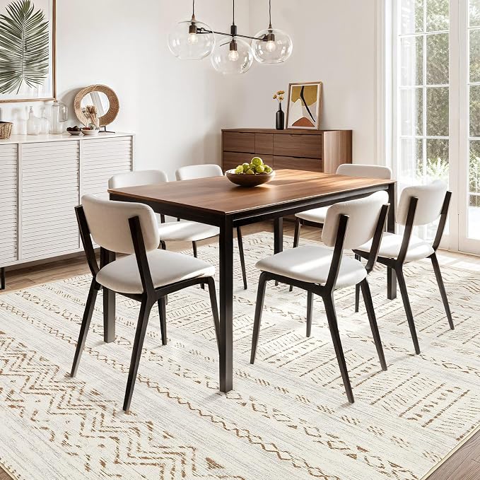 cotiled 10x14 Area Rug Living Room: Washable Boho Rugs - Image 8