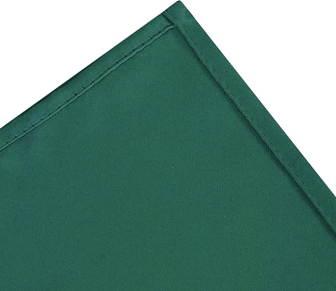 LEMOMO Dark Green Bedroom Blackout Curtains/52 x 63 Inch Long/Set of 2 Curtain - Image 8