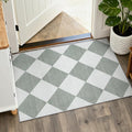 Beeiva Checkered Print Indoor Door Mats by Beeiva