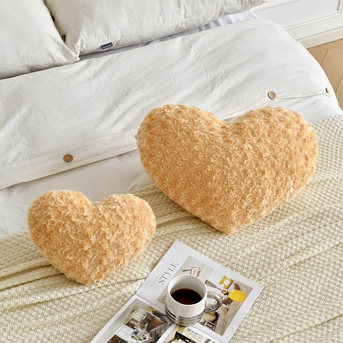Heart Pillow, Soft Heart Shaped Pillow - Image 4