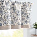 jinchan Linen Valance Kitchen Curtain Pack of 2 Double Layer 18 Inch by JINCHAN