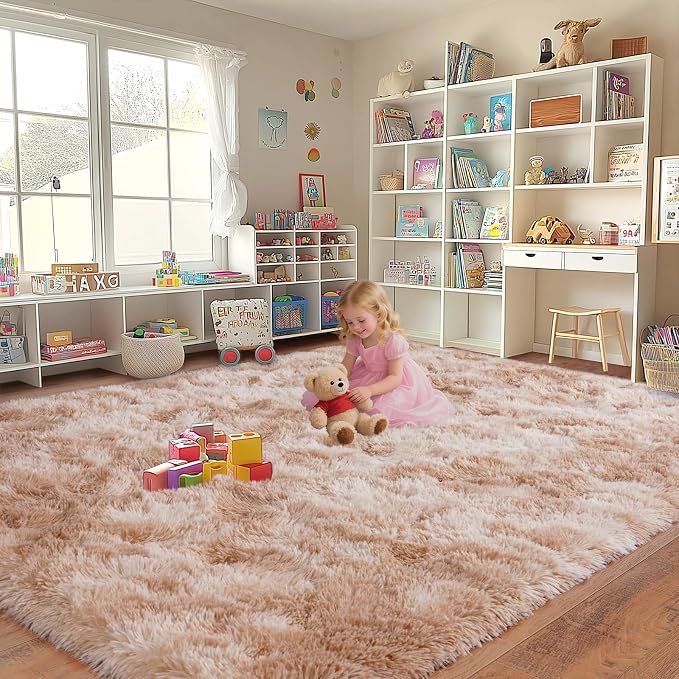 Upgrade Non-Slip Plush Rugs for Living Room, Soft Shaggy Carpets for Living Room - Image 5