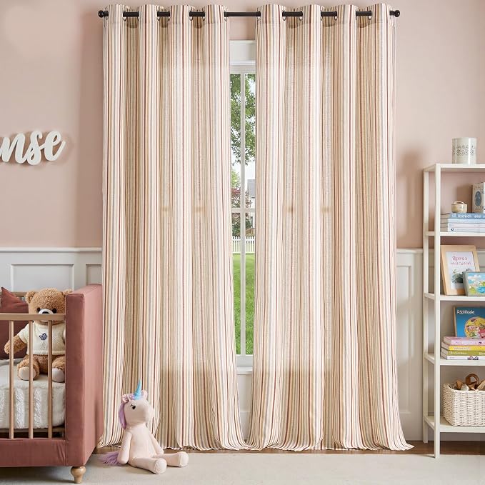 jinchan Colorful Linen Curtains - Image 2